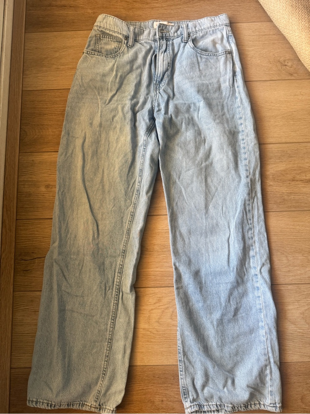 Lucky Brand Light Blue High-Rise Wide Leg Jeans